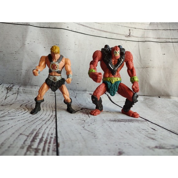 2003 Mattel McDonalds MOTU He-Man Beast Man Action Figures - Picture 1 of 7